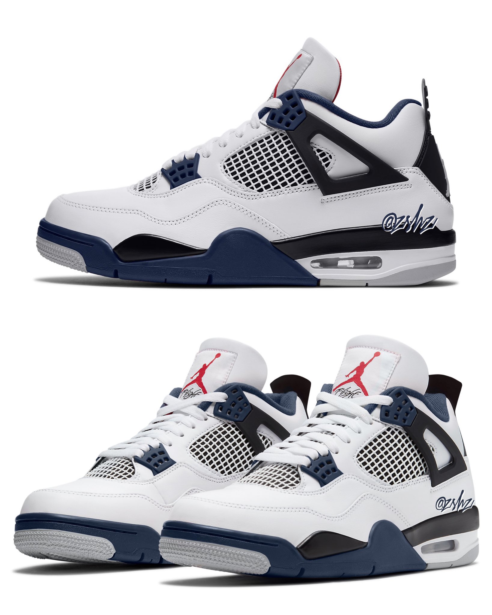 navy jordan 4 2022