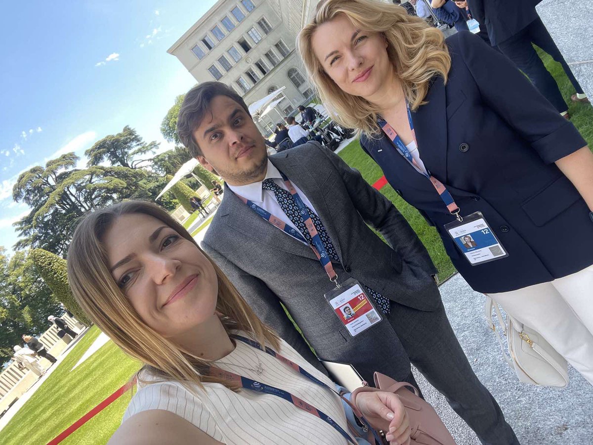 Tatiana_Molcean's tweet photo. @wto a meaningful start of the #MC12, Moldova 🇲🇩 giving its full support to Ukraine 🇺🇦 and to #MultilateralTrade with HoD @VadimGumene, State Secretary of the Ministry of Economy & @ElenaCravets https://t.co/bbEcUhYZJ7