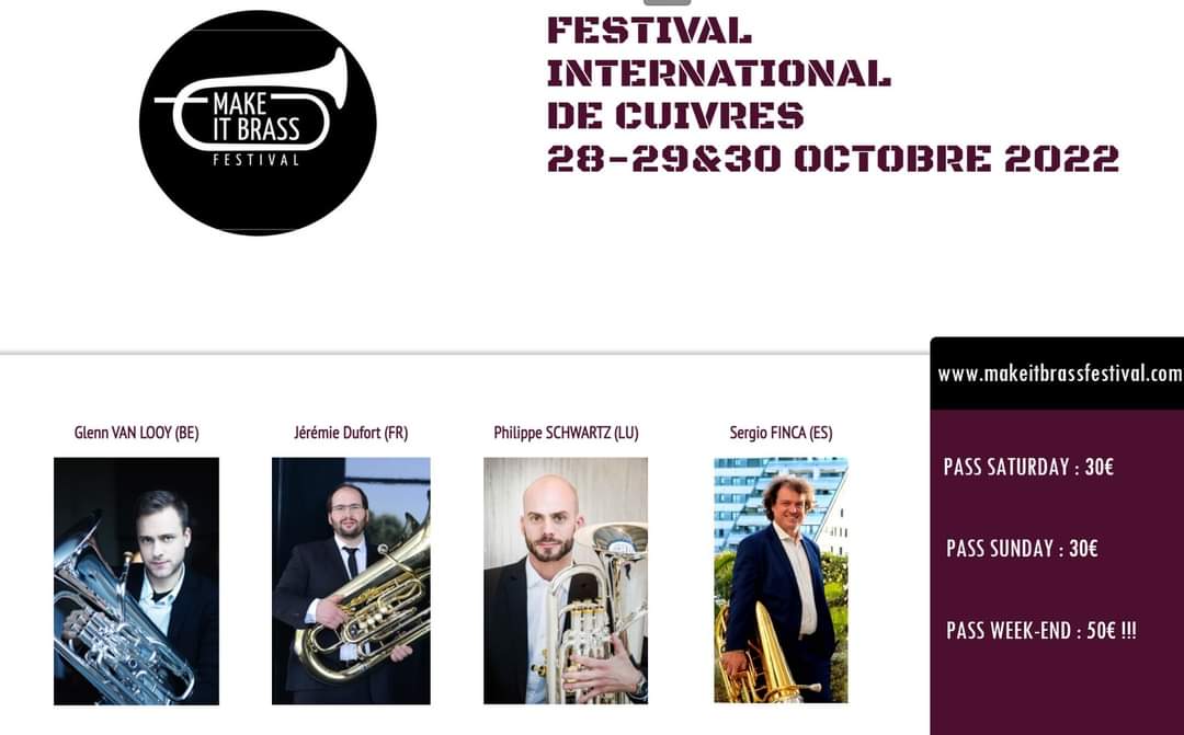 SlideMake's tweet image. Make It Brass Festival!!! 
@GlennVL go Booked Your seats