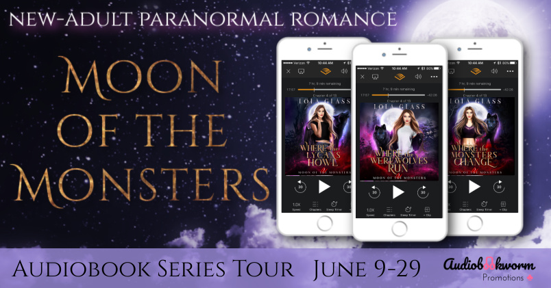 🎧📚🎧AUDIOBOOK TOUR!🎧📚🎧

"Fate makes no exceptions.”

Listen to an #audioexcerpt from WHERE THE WEREWOLVES RUN by <a href="/lolaglassauthor/">Lola Glass</a>. Narrated by Avie Paige/@AvenShore. #NApnr <a href="/AudiobookEmpire/">Audiobook Empire</a> <a href="/AnAudiobookworm/">Jess the Audiobookworm 🎧</a> 

Start the series now → bit.ly/3mEm57Z