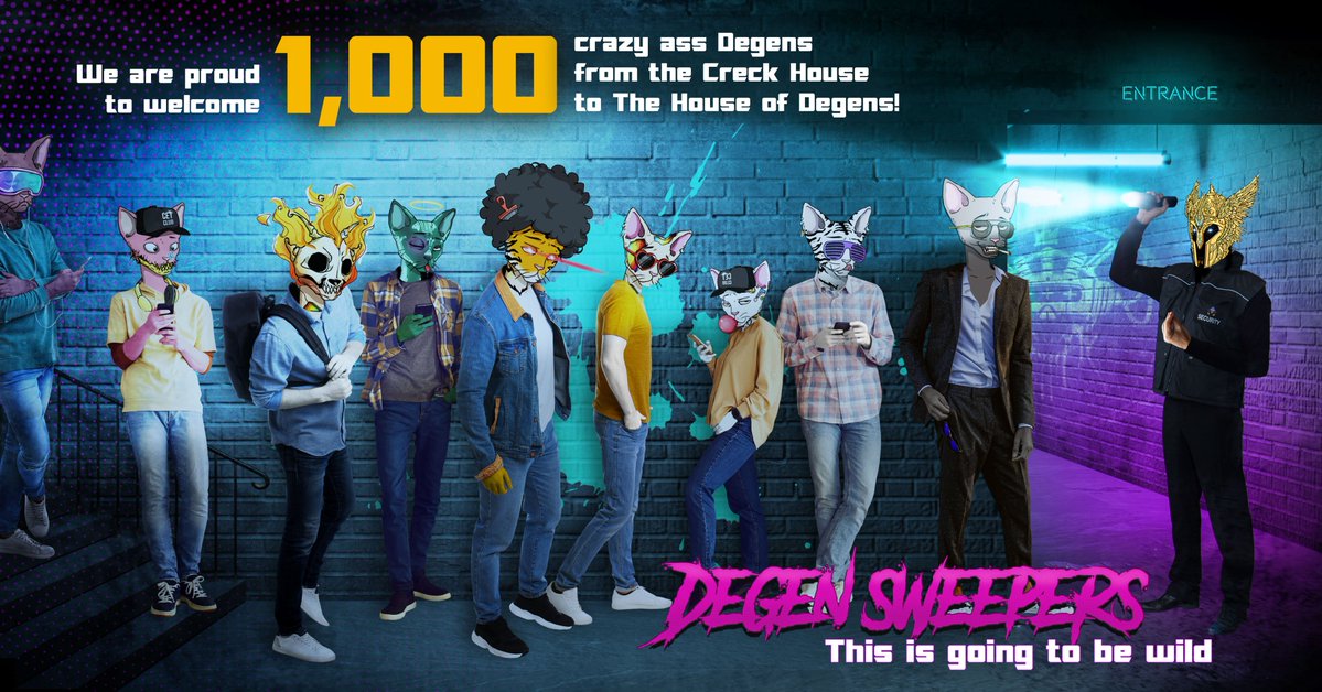 🧹PARTNERSHIP ANNOUNCEMENT 🧹

For our second collaboration, we are so pumped to welcome the <a href="/CetsOnCreck/">CetsOnCreck is now CETS</a> fam to the #UrkannArmy !

Please welcome 1,000 of Solana's craziest CETS to the sweeper list!