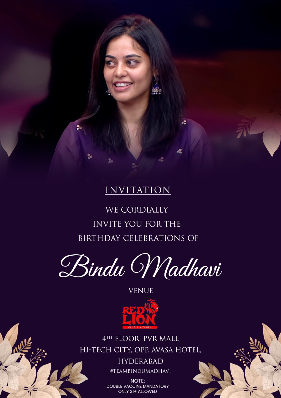 Bindu Madhavi on Twitter: 