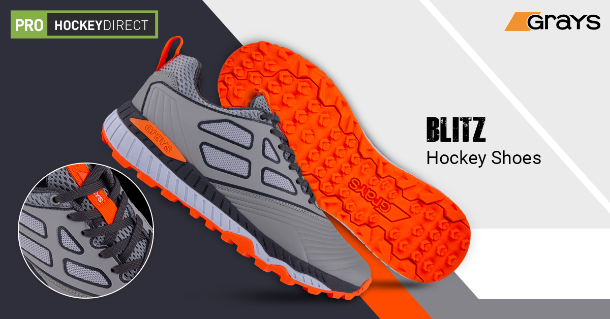 ProHockeyDirect's tweet photo. Grays Blitz hockey shoes. Designed for performance &amp; comfort for allround confidence on all surfaces. https://t.co/nvLtPDnyfR #prohockeydirect #TeamGrays #FIHProLeague #dragflick #fieldhockeysticks https://t.co/ynjjQukBmk