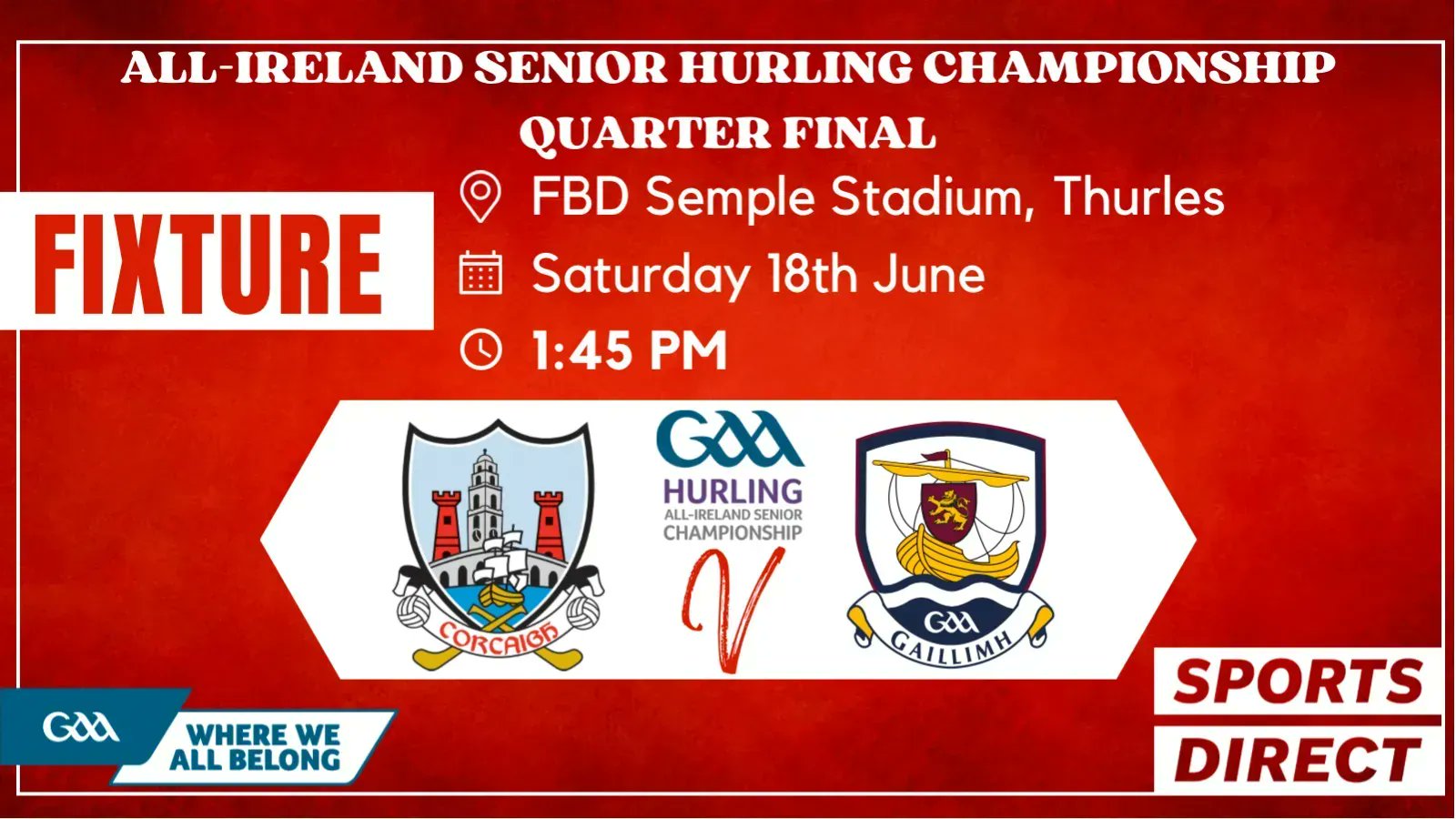 Cork GAA on Twitter "Next Match AllIreland Senior Hurling