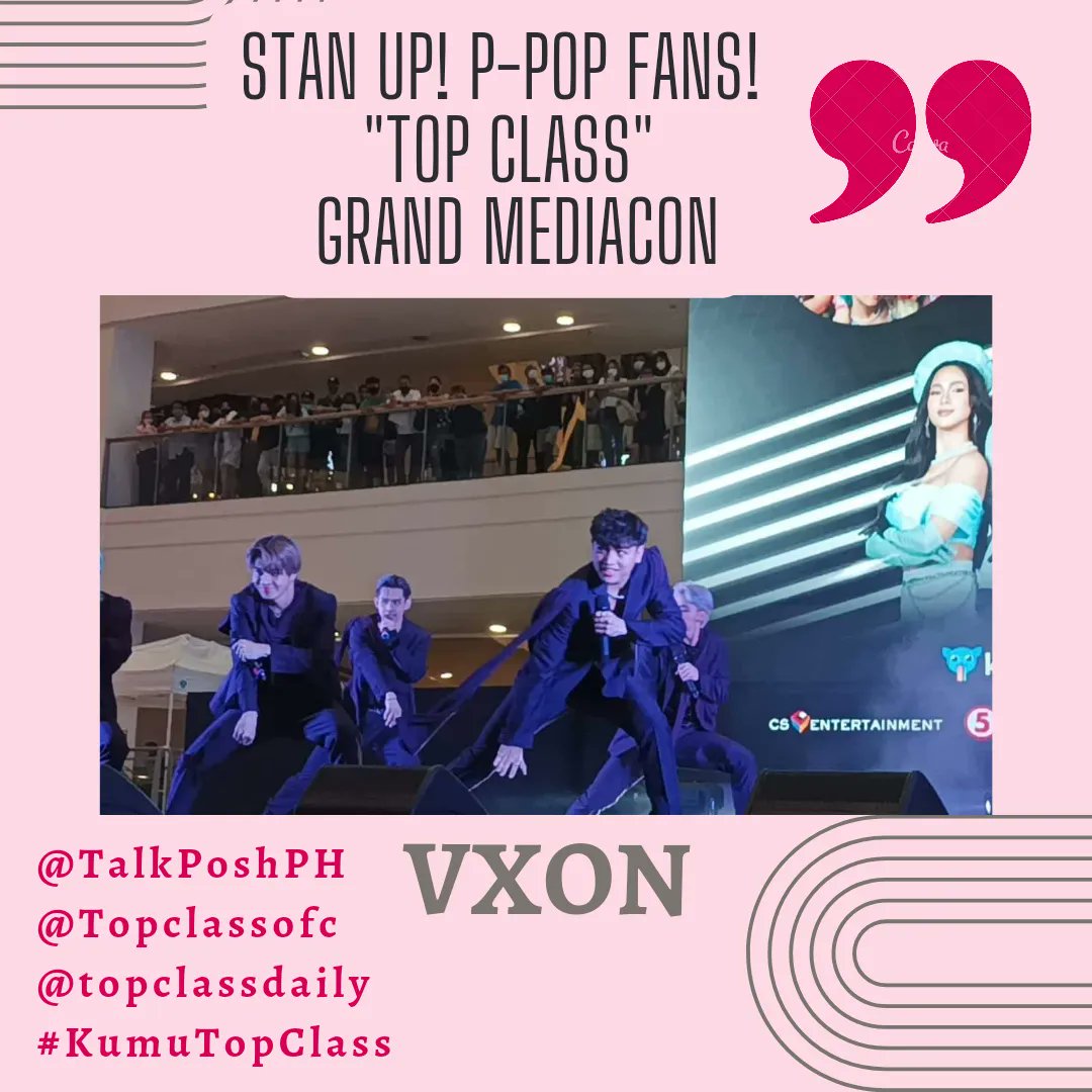 talk_posh's tweet photo. Stan Up! P-Pop Fans! "Top Class" Grand Mediacon Introducing the 30 official  trainees with VXON 

Read more: 
https://t.co/FLAZnLawUg 

#Topclassgrandmediacon #Topclass #kumutopclass #VXON #PPop  #MediaConference https://t.co/Uyho3pQHnZ