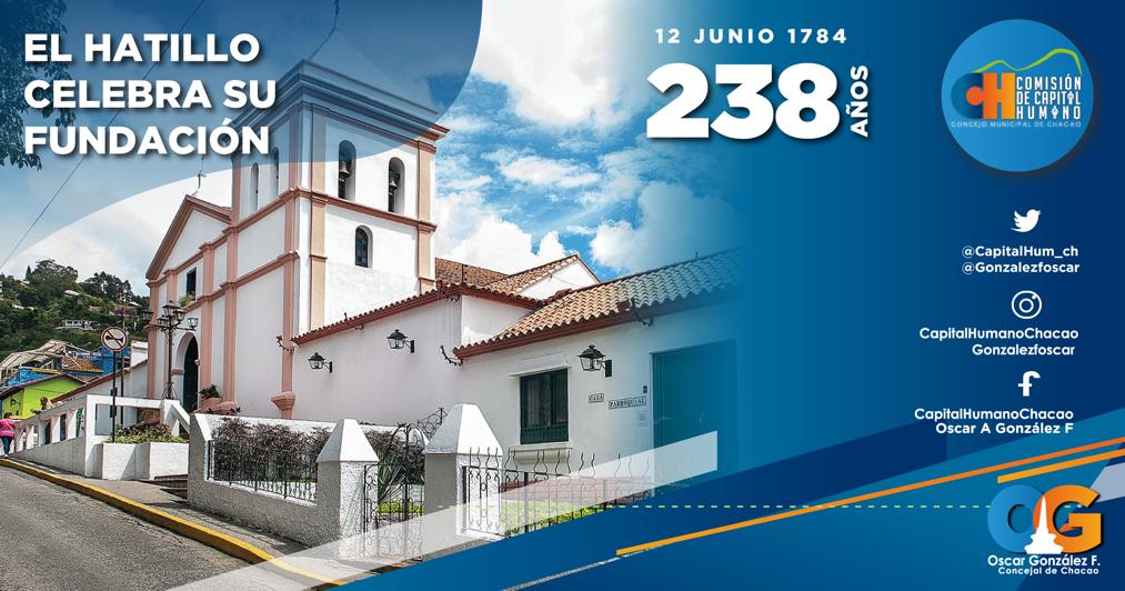 Capitalhum_ch's tweet photo. #12Jun | Hoy celebramos junto a nuestros hermanos del municipio Hatillo @ElHatillo, sus #238años de fundación, un pueblo lleno de cultura, tradición, turismo y una exquisita gastronomía. #ViveElHatillo #ElHatillo238 #ConcejalOscarGonzalezF https://t.co/CjEeMrnzzD