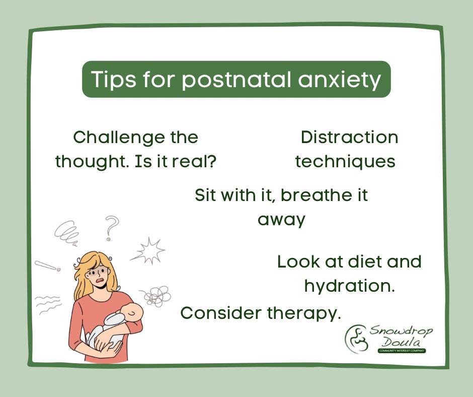 New blog with a few tips for #postnatalanxiety 
snowdropdoula.co.uk/tips-for-postn…