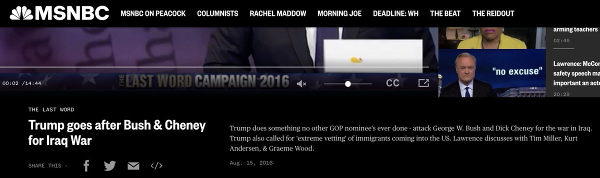 ggreenwald's tweet photo. One last point about Liz Cheney: if you think she's operating on principle, you're beyond naive. She disparaged her own sister's marriage to get elected. 

She hates Trump because he explicitly ran against Bush/Cheney dogma. He created a rift in the GOP. That's why she hates him. https://t.co/kg0sqEZ6yT