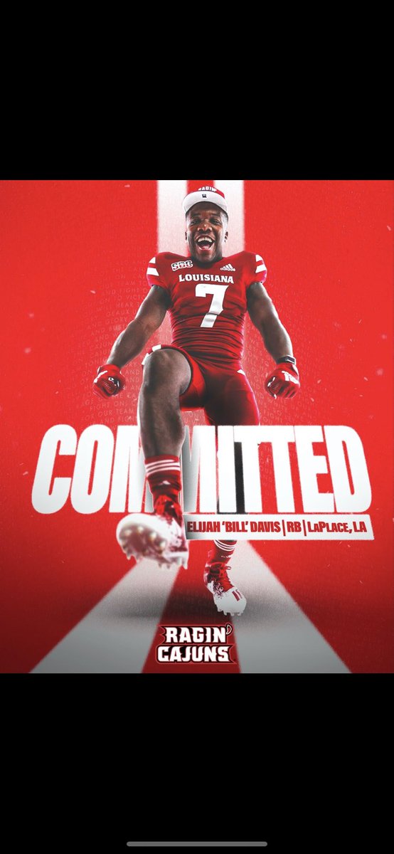 #AGTG Oh yeah i’m a Cajun🕺🏽⚜️ @coachmbergeron @campriar_ @michaeldes1 @CoachCadeUL #GeauxCajuns🤘🏾🌶