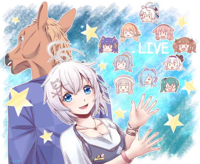 どっとライブ
#電脳少女シロ 
#SiroArt 