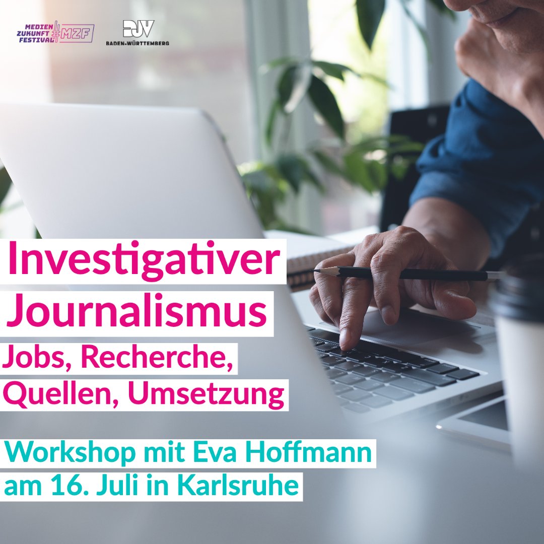 Medien|Zukunft|Festival (@medienfestival) on Twitter photo Wie funktioniert Investigativer Journalismus? In unserem Workshop erklärt <a href="/reportiwi/">Eva Hoffmann</a> die Grundlagen der Investigation - von Oldschool-Recherchetools und Social-Media-Analysen über den Umgang mit Quellen und das Sichern von Material bis zur Umsetzung. Jetzt Ticket buchen! Wie funktioniert Investigativer Journalismus? In unserem Workshop erklärt <a href="/reportiwi/">Eva Hoffmann</a> die Grundlagen der Investigation - von Oldschool-Recherchetools und Social-Media-Analysen über den Umgang mit Quellen und das Sichern von Material bis zur Umsetzung. Jetzt Ticket buchen!