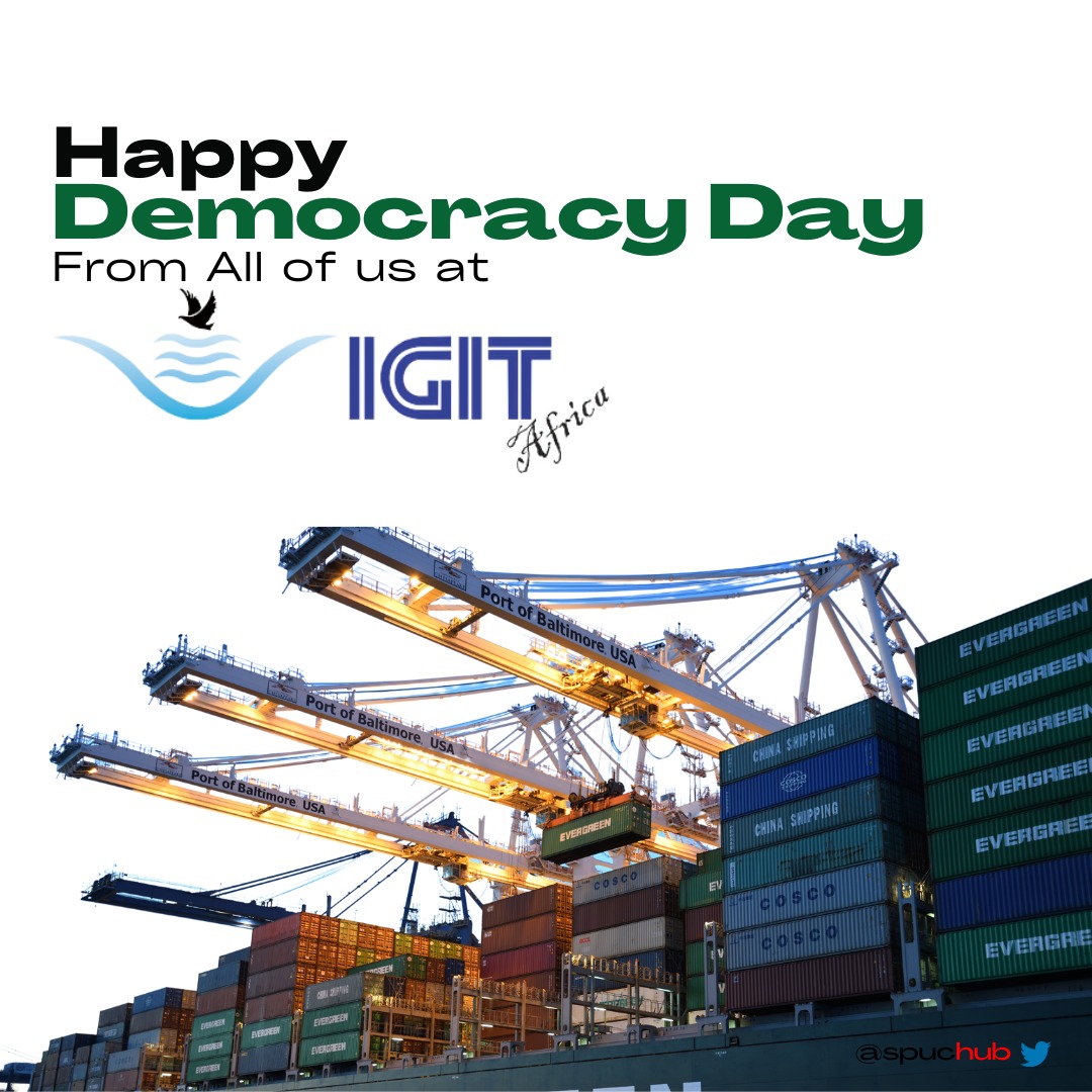 igitshipping's tweet photo. May this special day bring peace, happiness and prosperity to everyone. Happy Democracy day. https://t.co/nsI0LhI8bm