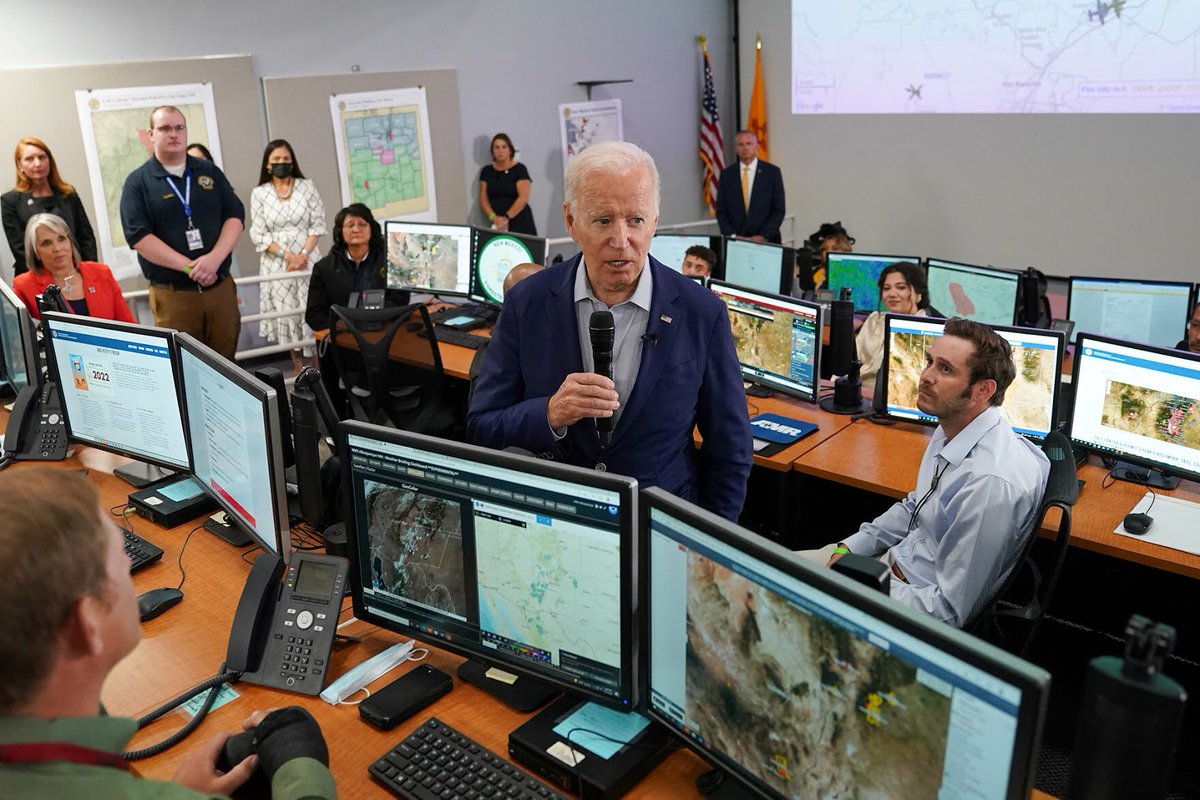 Rep_Stansbury's tweet image. Yesterday we were proud to host @POTUS in New Mexico and grateful for his commitment to help make the families impacted by devastating wildfires whole and to help New Mexico prepare for potential flooding. There is much work ahead but grateful for this important visit.
