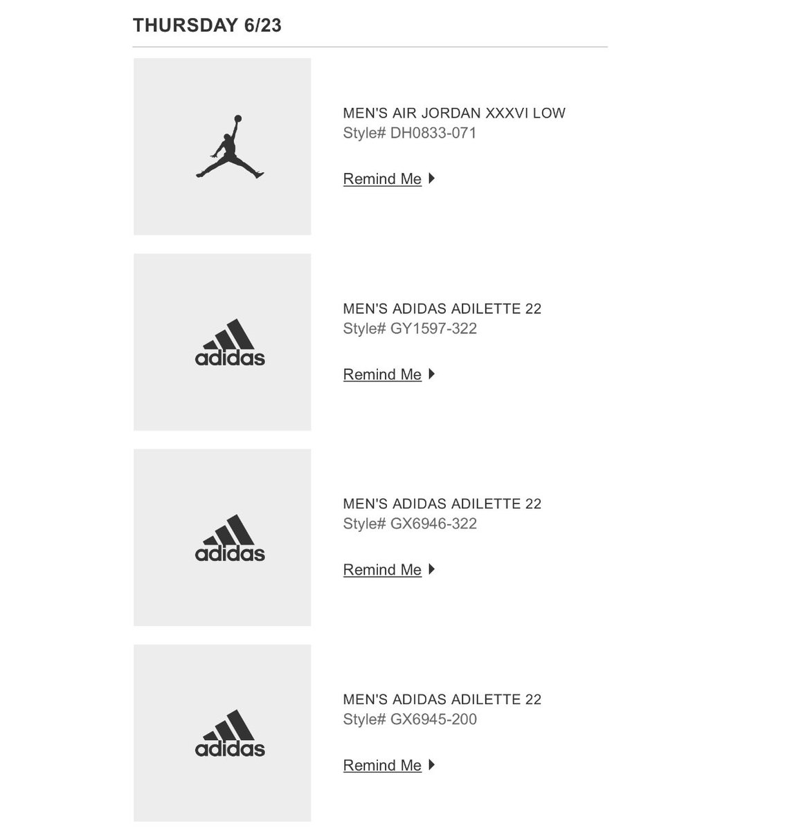 SNKR_TWITR on Twitter "adidas Adilette 22 Slides dropping 6/23 via FNL