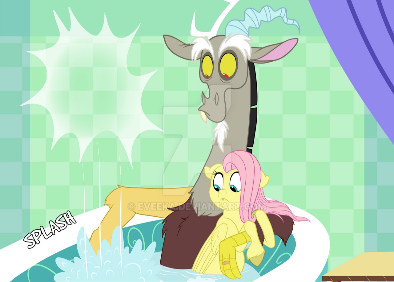 mlp discord and fluttershy kids