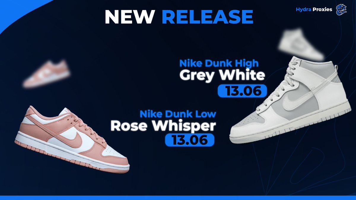 Good start to a Monday morning ☀️

2 clean drops that should provide decent resell, more checkouts = more profit, our fast proxies will maximise your chances ⬇️

Join via discord.gg/Zv5j7KX4A7