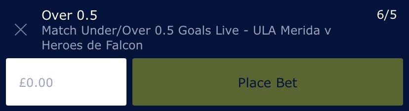 BettingTipsJA's tweet photo. In play tip

Over 0.5 Match goals 

🇻🇪⚽️🇻🇪⚽️ https://t.co/hIxmjFVqHd