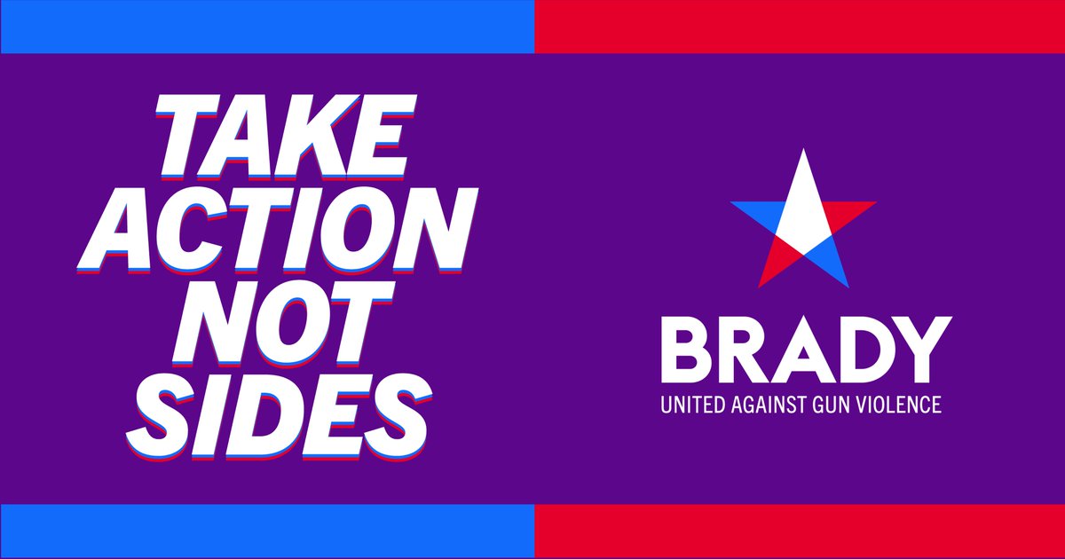 bradybuzz's tweet photo. Ending gun violence isn’t about politics. It's about saving lives.
It's why our motto is #TakeActionNotSides — we know we can save lives when we treat gun violence as a public health crisis. https://t.co/FOyqLQntzE