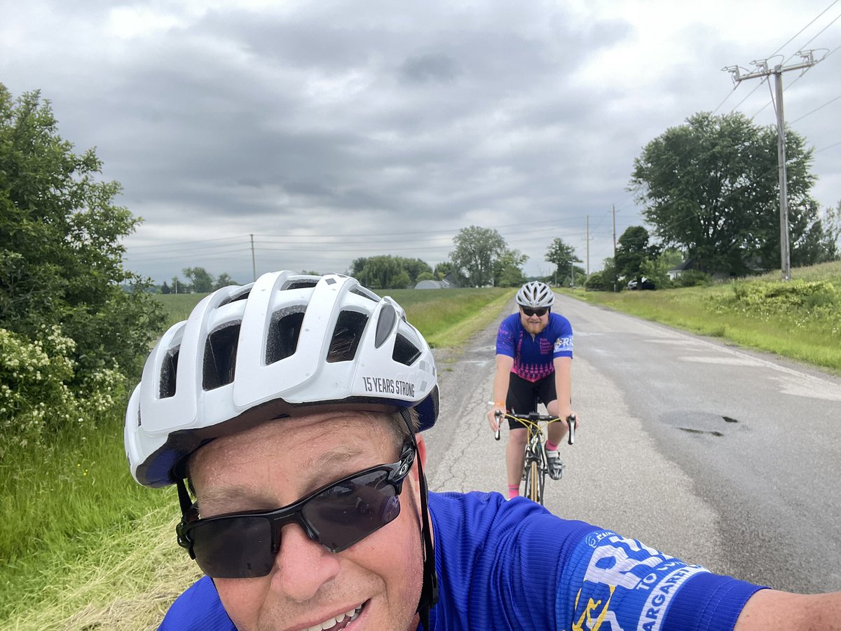 JasonBikesALot's tweet image. Two tired warriors at 95km of day 2 of @theride2conquer #TheRide2Conquer. We’re almost there! Let’s go!!!