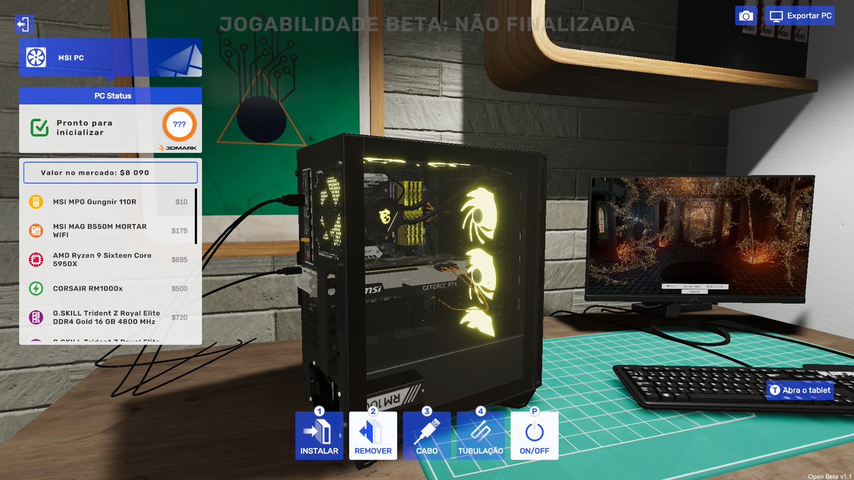tomasspv_games's tweet photo. The #MSIXPCBS2 @msigaming PC in @PCBuildingSim! Specs in the comments!🖥️ https://t.co/LHJ29kAP7O