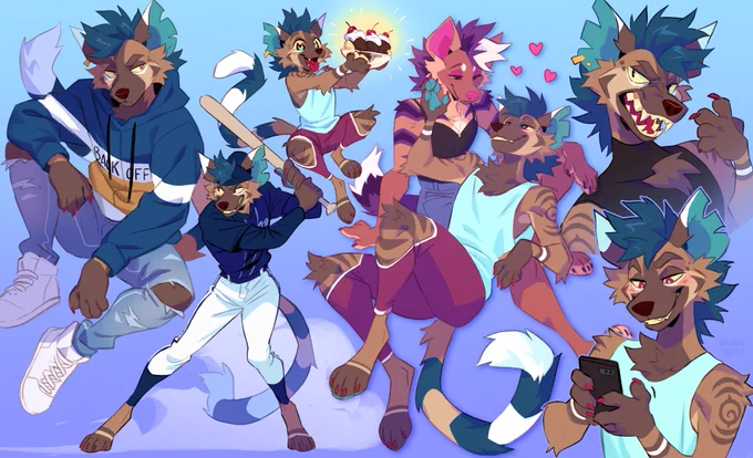 Illustration page for @/hyemur ! 🍨 