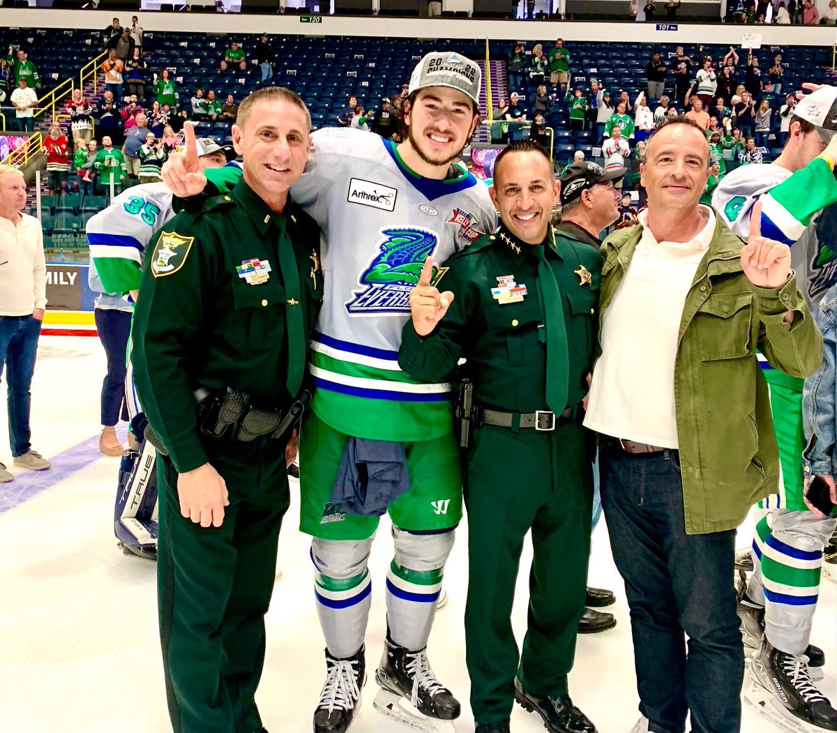 Sheriff Marceno was in attendance as the <a href="/FL_Everblades/">Florida Everblades</a> took home the <a href="/ECHL/">ECHL</a> Kelly Cup!