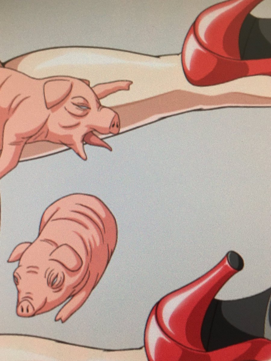 なかなかよそが写らないように撮るのが難しいw

液体はまだですが、仔豚が塗れたぞ…!
上手く描けた気がしますw 