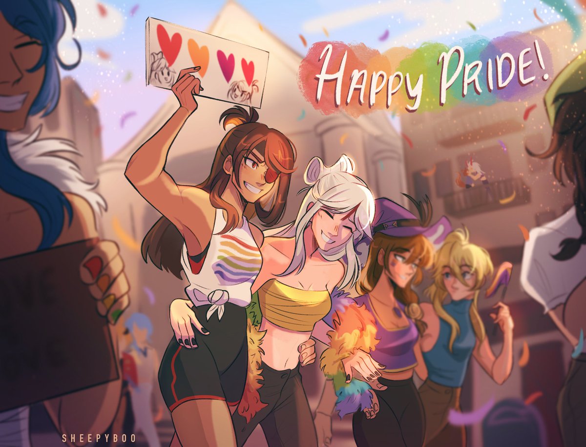 SheepyBoo_'s tweet photo. Happy Pride Month! 🌈 #PrideMonth #Genshinlmpact https://t.co/tNakAHHipl
