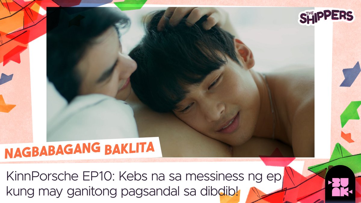 theshippersph's tweet photo. Nalabuan ba kayo sa mga ganap ng KinnPorsche EP10? Kasi si Shipper @veepss_ daw hinde! At habang hinihintay ninyo (wuw as if) ang #ShippersWaveWeekly para dito, sama-sama tayong mamatay sa inggit sa hinihigaang dibdib ni Kinn! Sherep. https://t.co/qm5nKg56KD