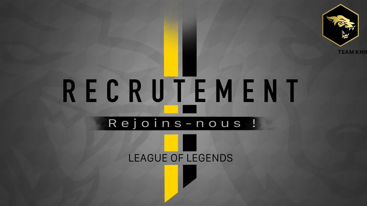 ⚠️Annonce Recrutement⚠️
➡️La Knine EvolveD recrute des joueurs <a href="/LeagueOfLegends/">League of Legends</a> pour son roster 
➡️Minimum Master
➡️Minimum 18ans
➡️Joueurs sérieux et mâture
➡️Contacter <a href="/K9_Torobz/">K9_Torobz</a> (Capitaine roster)