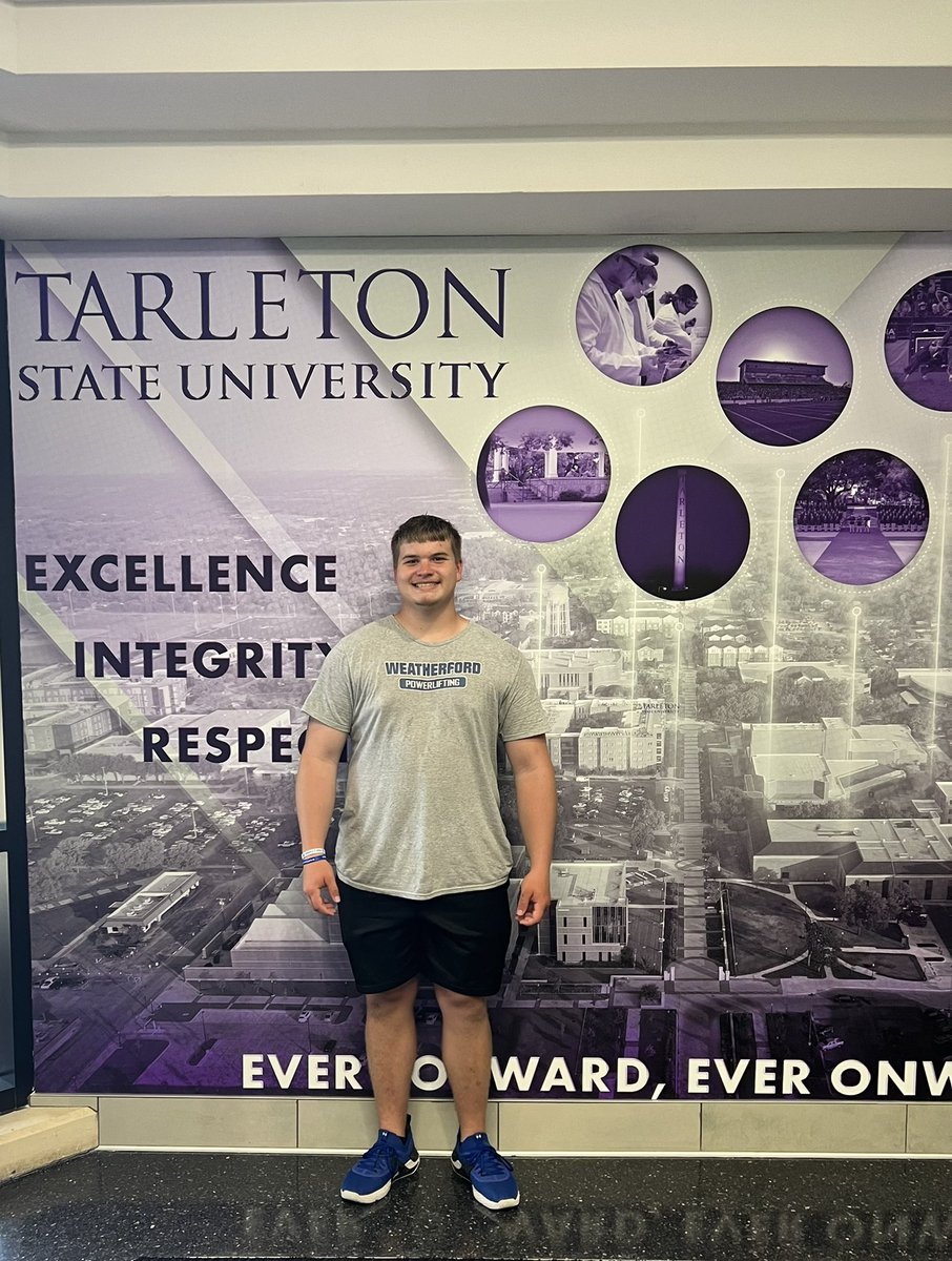 KarsonDaniel75's tweet photo. Had a great time at the Tarleton Football Camp yesterday. Thanks to all of the coaches! @coachscarey @A_Sims_Roos @joekostiha https://t.co/l68Iy9zH38