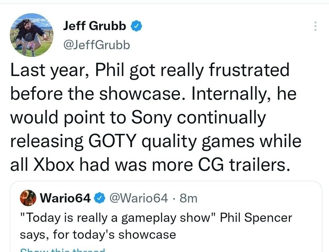When the head of Xbox kept it more real than Andrea Pichinini.