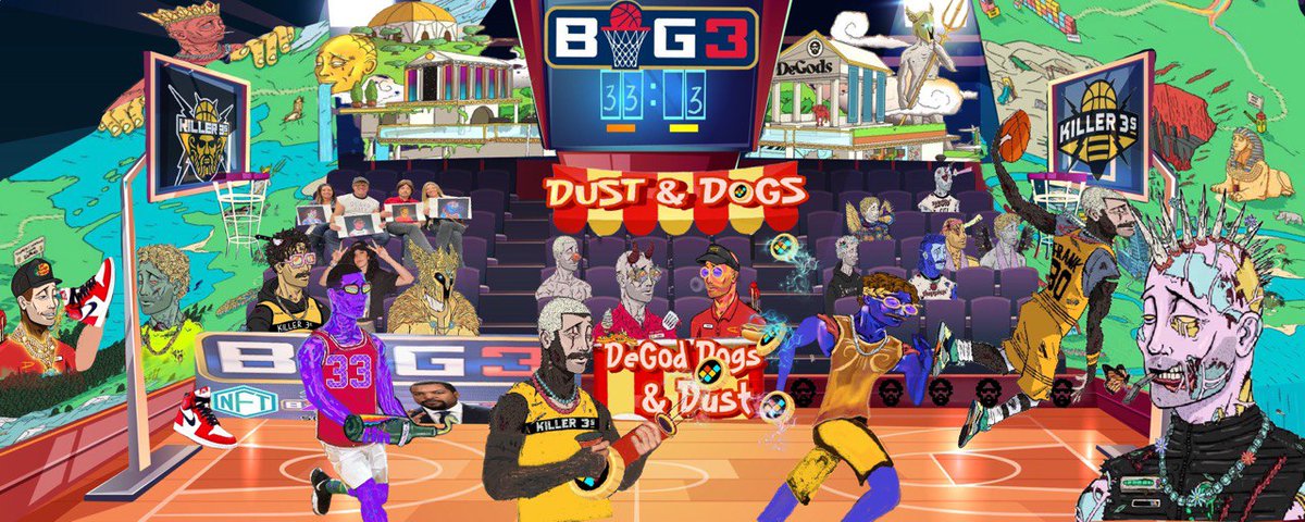 Vartan_bluntos's tweet photo. @DeGodsCommunity @DeGodsNFT @DuppiesNFT After the positive feedback received on @DeGodsNFT banner competion, @futureworld2022 &amp; I decided to collab and deliver an additional entry  in honor of @thebig3 #killer3s being around the corner. The lure &amp; vision of Solympus @frankdegods @icecube https://t.co/plp8NJAzST