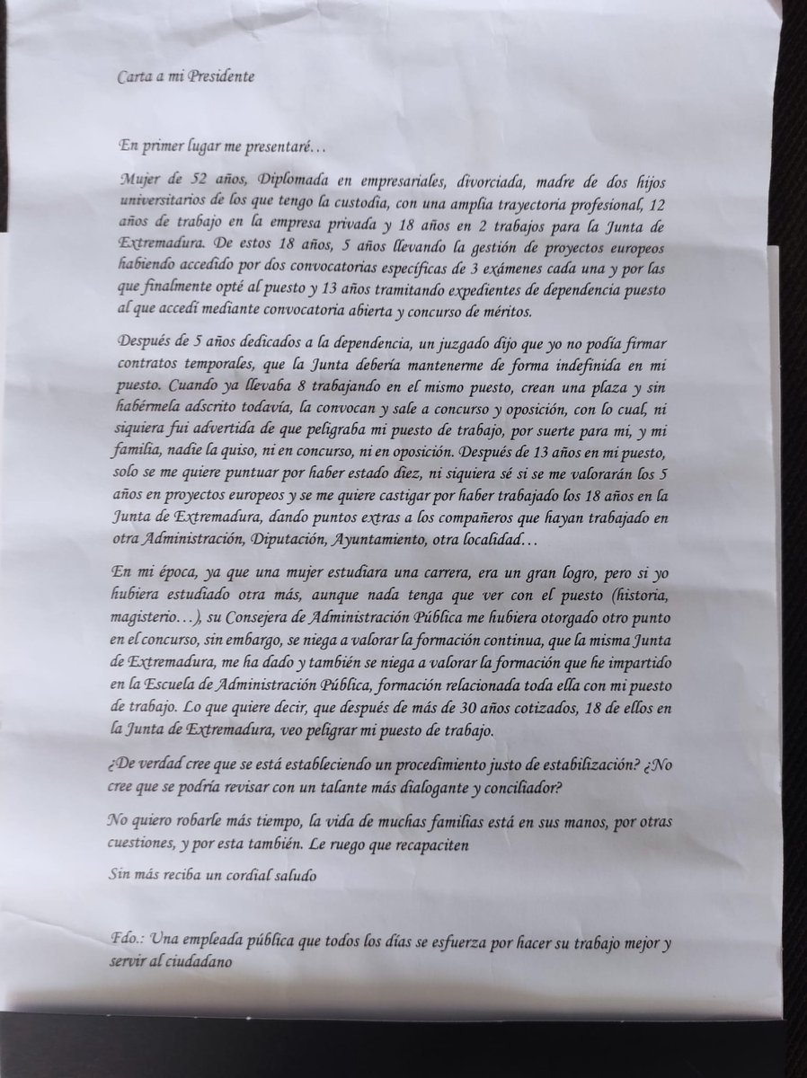 APiltex's tweet photo. #Mensaje06: Estimado @GFVara ... 

#PorUnaEstabilizacionJusta #FijezaYa
@ceppt2021 @USOExtremadura https://t.co/xvjHA1MPtY