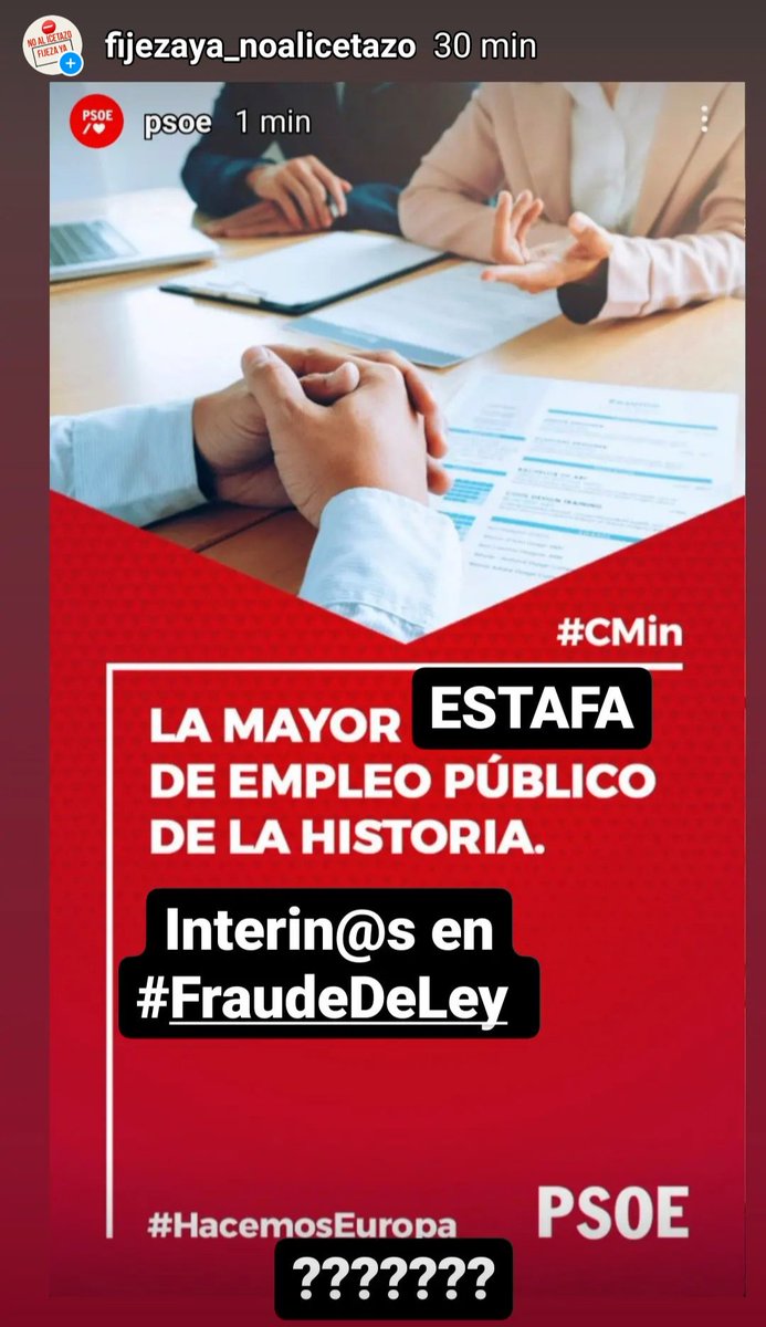 Alexistabaresh's tweet photo. @EvaEva2022 @Urko79956177 No debemos permitir lo que hacen los políticos. Una sociedad sin tanta suciedad.
#NoLey20_2021
#NoIcetazo
#SpainTemporaryHelp
#FijezaYaEsConstitucional
#NoEsUnRegaloEsUnDerecho
#FijezaYa
#YoFijoaExtinguir
#3añosYaEsAbuso
#ConsolidarPersonasNoPlazas
#BastaYadeTemporalidad https://t.co/pJFXelxnlA