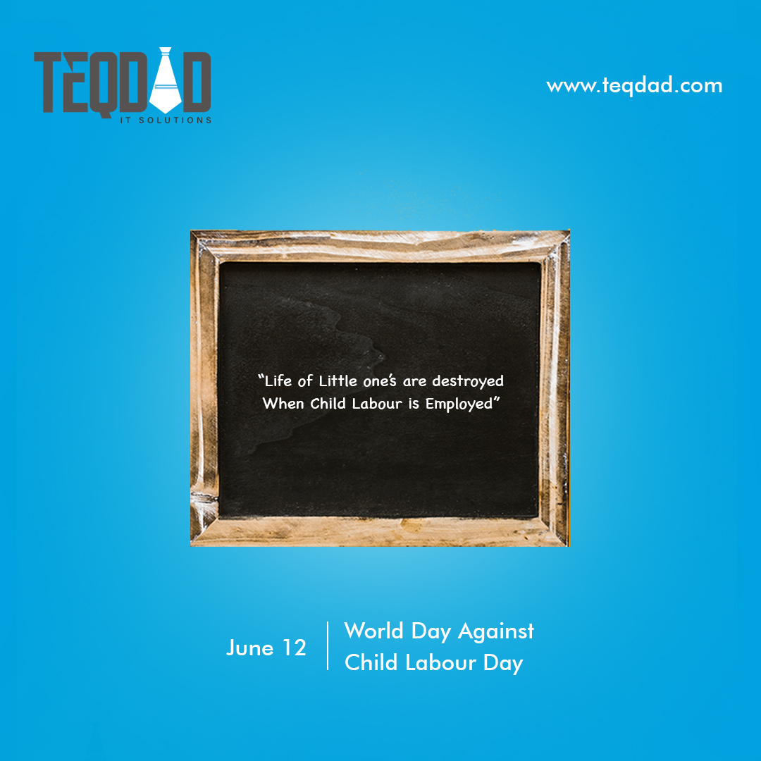 teqdad's tweet photo. "Let us sacrifice our today so that our children can have a better tomorrow"
World Day Against Child Labour Day https://t.co/RLzX1VI55H