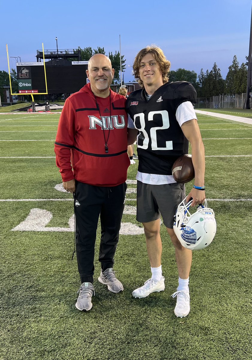 Thank you NIU for the great camp experience! 🔴⚪️
⁦<a href="/CoachEidsness/">Eric Eidsness</a>⁩ 
⁦<a href="/CoachAgpalsa/">Daryl Agpalsa</a>⁩