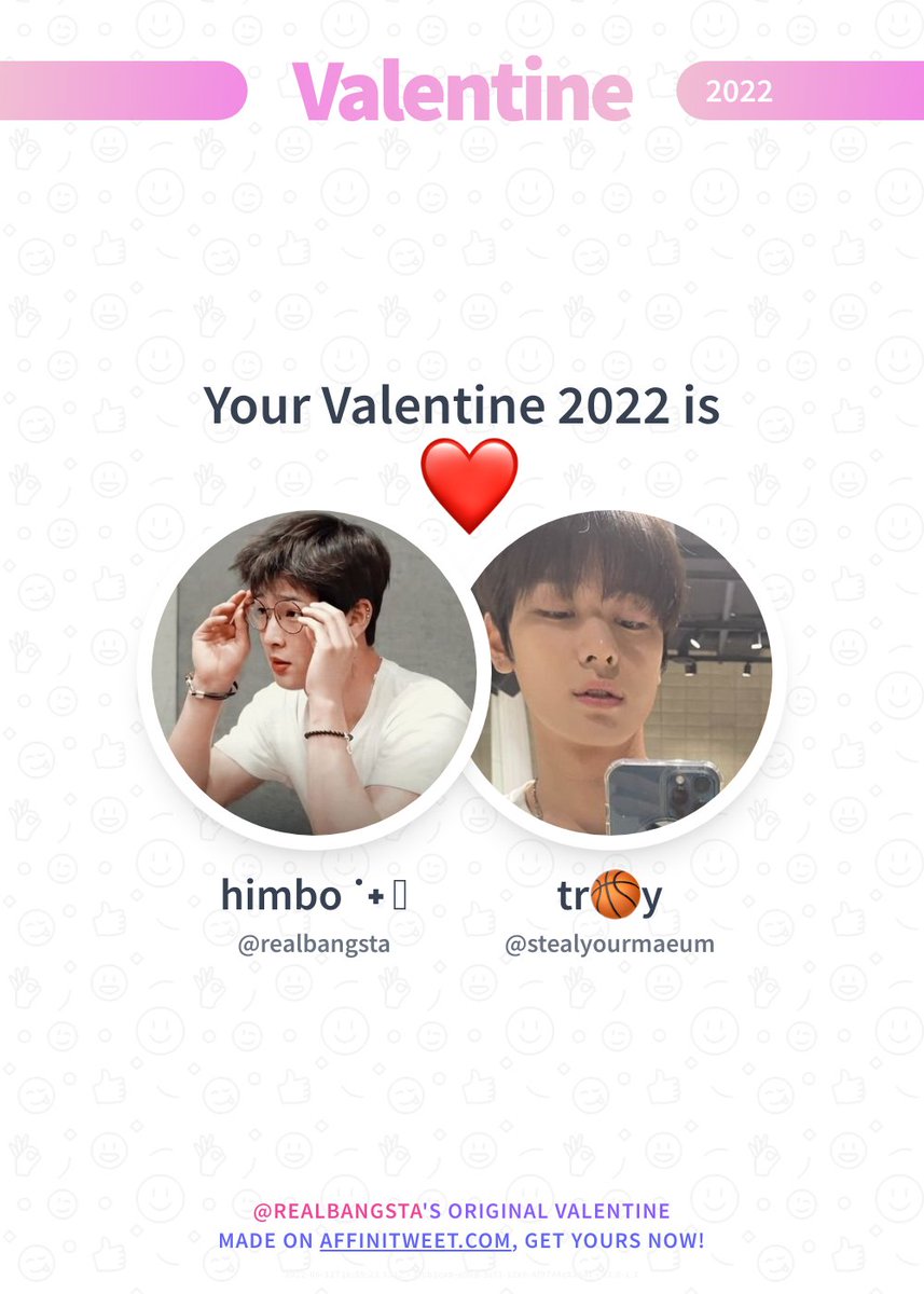 realbangsta's tweet photo. ✨ Valentine 

This year you're mine stealyourmaeum! ❤️
And you, whom will be yours?

➡️ https://t.co/Z79XDLjefu https://t.co/4EUDzDocig