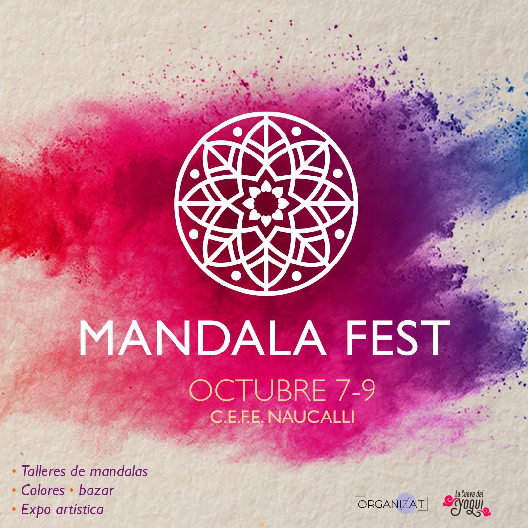 fest_mandala's tweet photo. ¡Vuelve #MandalaFest! 💫 Un festival para pintar,🎨 colorear y crear mandalas y vibrar a colores 💜💙💚🧡❤️ Talleres · Expo artística · bazar mandálico · miles de colores y experiencias. 🧑‍🎨 
📆 Del 7 al 9 de Octubre
📍CEFE Naucalli. 
🎫 Próximamente, boletos a la venta https://t.co/UuraH5ZlNH