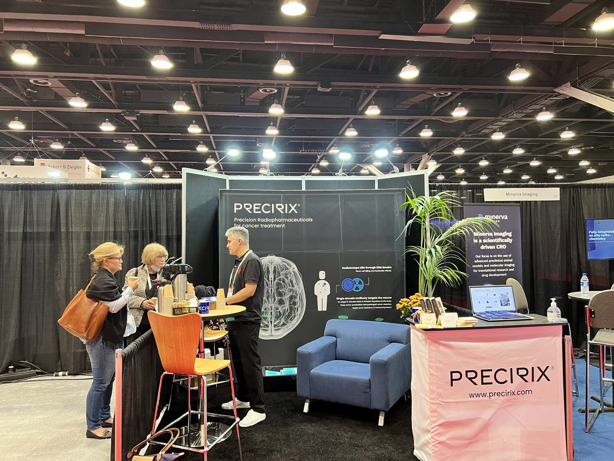_NatachaSweert_'s tweet photo. We are @SNM_MI and I cannot be more proud of our company &amp; team! 💙 @precirix #SNMMI2022 #Vancouver #oncology  #radiopharmaceuticals https://t.co/nAl5oSau8W