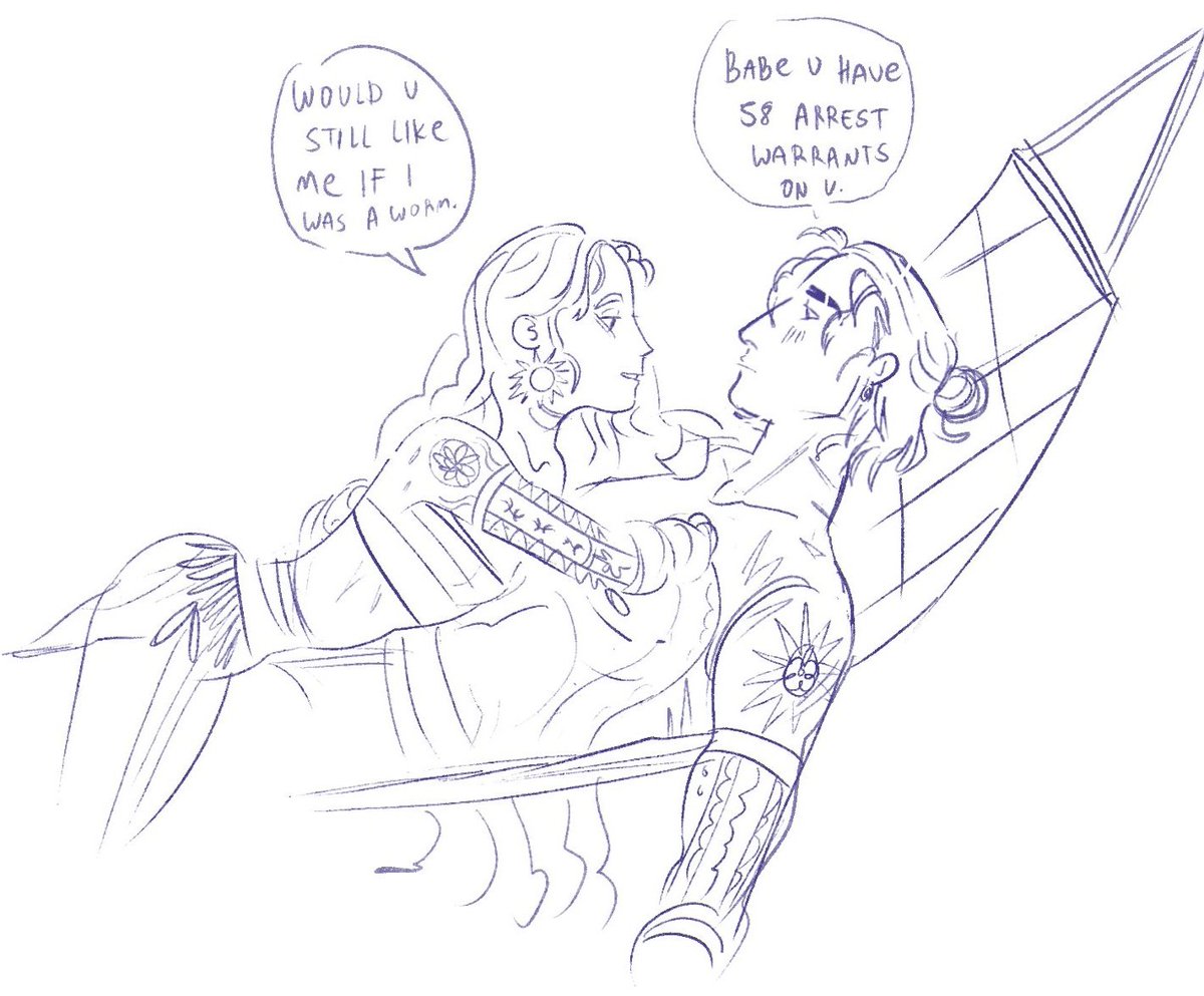 main character in my wip: (spends half the time suffering Trans Man Pain Deluxe, suffers everything women suffer in fantasy books, Loses A Child, comes back from the dead half mad, driven by suffering, Revenge and also Desire for someone who despises him)

Me drawing Darenya: 
