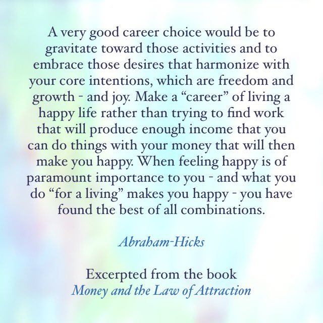 AbrahamHicks's tweet image. #AbrahamHicks

Excerpted from the book: Money and the Law of Attraction

abraham-hickslawofattraction.com/money-and-the-…