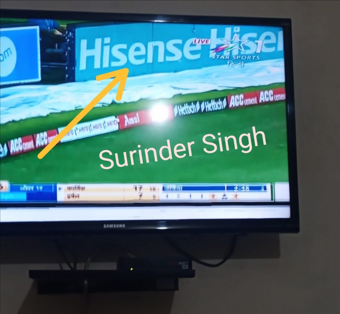 stellar_suri's tweet photo. @Hisense_IND Dear team @Hisense_IND here i spotted 🕵️‍♂️ "HISENSE"  during INDIA 🇮🇳 vs SOUTH AFRICA 🇿🇦 2nd t20 match. 

#SpotHisense #Hisense
🏏🏏🏏🏏🏏🏏🏏🏏🏏
Join guys
@simmisaini5
@MrD_Shukla
@rajiarshita
@KDivya18740584
@Mann4550

#Contest #ContestAlert #WinHisense #WinAC https://t.co/lZtbikHnHy
