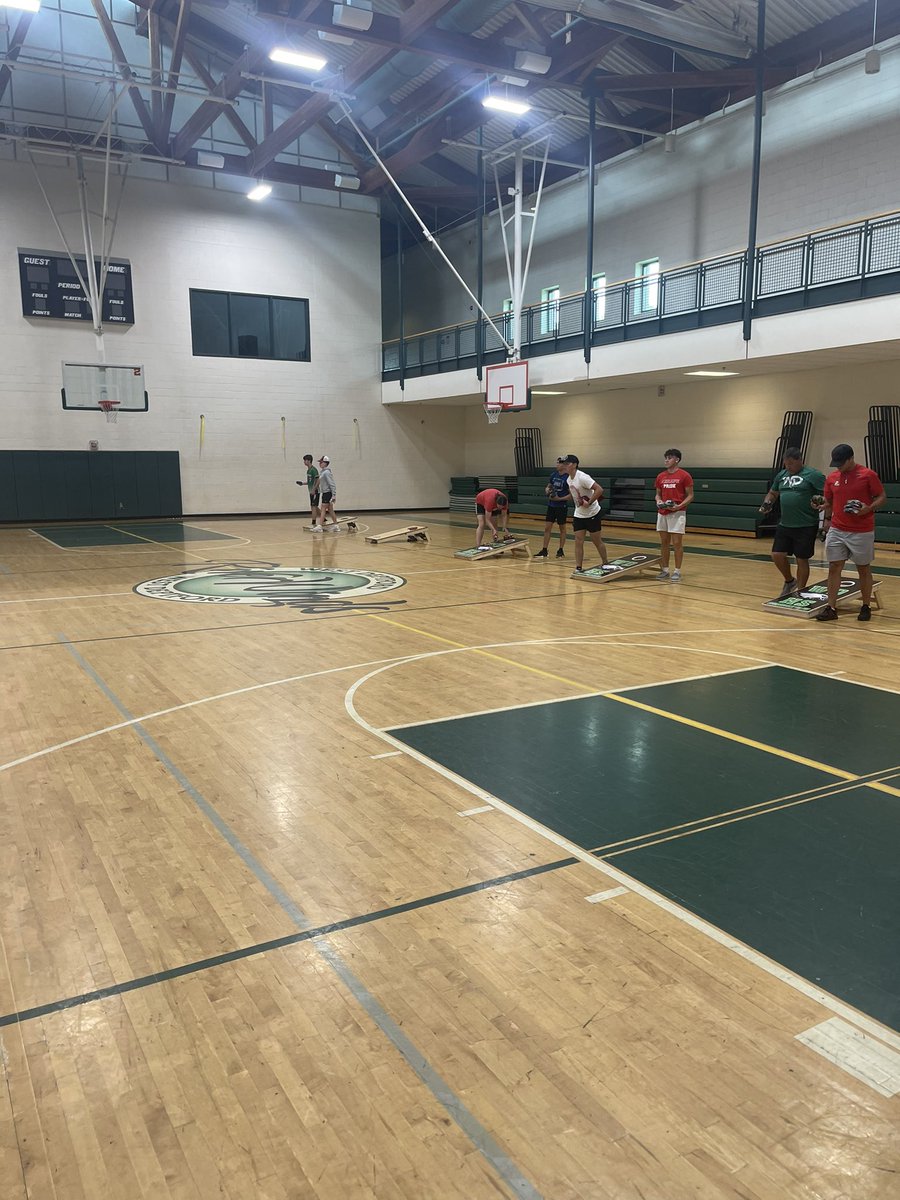 We are live for our first Cornhole club match vs West Deptford. A huge thanks to West Deptford for hosting us! <a href="/kminnicksports/">Kevin Minnick 🏈🐶🏀🐶⚾️</a> <a href="/JFriedman57/">Josh Friedman</a>