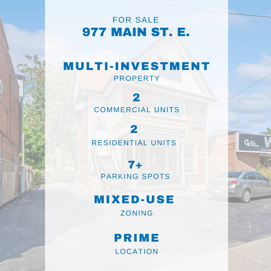 1steveaugustine's tweet photo. 🏡DON'T MISS THIS RARE MULTI-UNIT INVESTMENT OPPORTUNITY IN IDEAL HAMILTON LOCATION!! 2 COMMERCIAL UNITS/2 RESIDENTIAL UNITS! 

 🌎 https://t.co/G3mAUa327Z 🌎

Call 📞 Text 📱 or Email 💻 289-235-8000 | info@steveaugustine.com https://t.co/O4NQ6oZOny