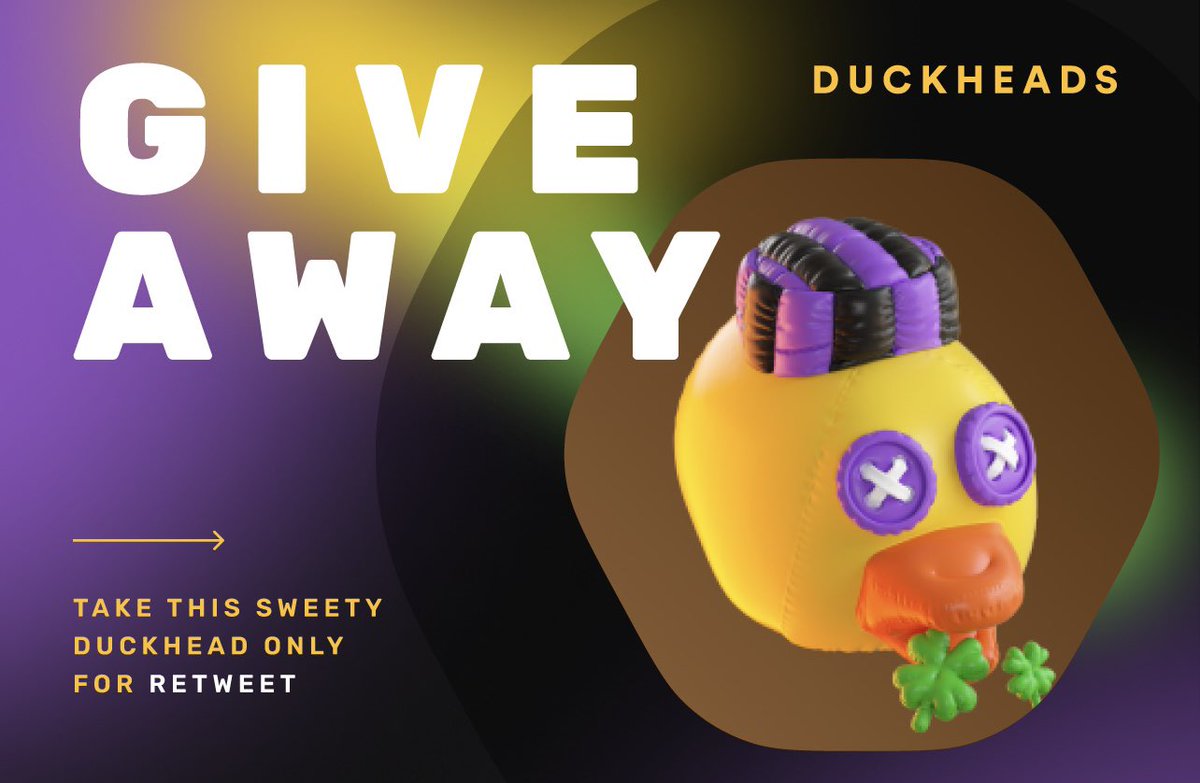This is last giveaway before public sale! Win this DUCKHEAD #35 for free! 🔥

✅ Follow me
🔁 Make a Retweet

Likes and comments up 2 you, but you know that it will help me 😉

⏰ 24 hours to win! Winner will be picked randomly!