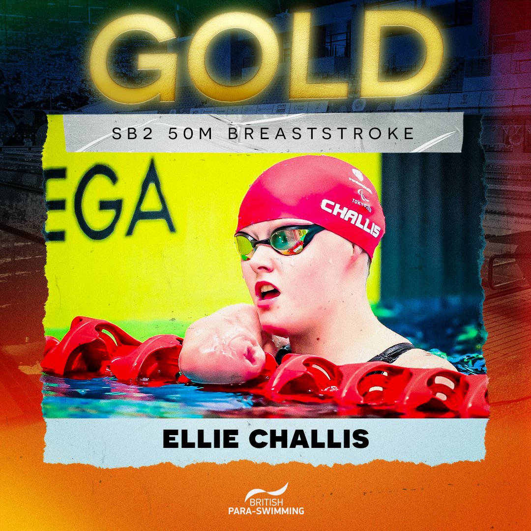 Aquatics_GB's tweet photo. She's taken a hammer to her own WORLD RECORD ⏱️🔨

@xxebobxx stops the clock at 1⃣:0⃣4⃣.3⃣3⃣ to win the SB2 50m Breaststroke gold by some distance! 🥇 #Madeira2022 https://t.co/dw21xJszmD