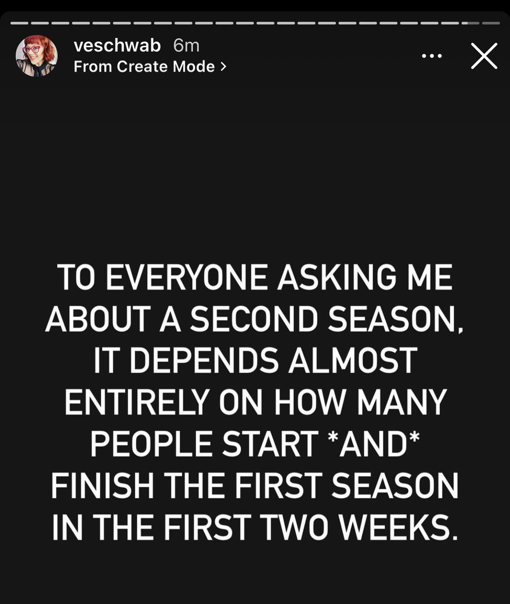 please stream first kill. even if you don’t have time for it just turn the volume down and leave it running and then go back and watch it later. this is me begging you.