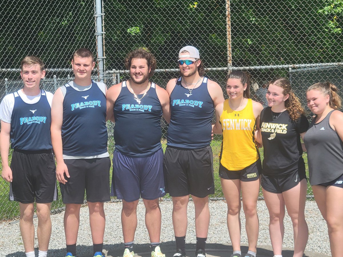 <a href="/PeabodyTC/">Tanners Xc-T&F</a> and <a href="/FenwickTrack/">Fenwick Track & Field</a> represented <a href="/CityofPeabodyMA/">City of Peabody</a> today <a href="/usatfne/">USATF New England</a> #MAScholasticHammerChampionship this morning <a href="/PGardikas72/">Peter Gardikas</a> is 🥇defending his #WeightThrow title from the indoor season! <a href="/nationalthrows/">National Throws</a> thanks to <a href="/wbwatcher/">Kari Richards</a> for the pic!