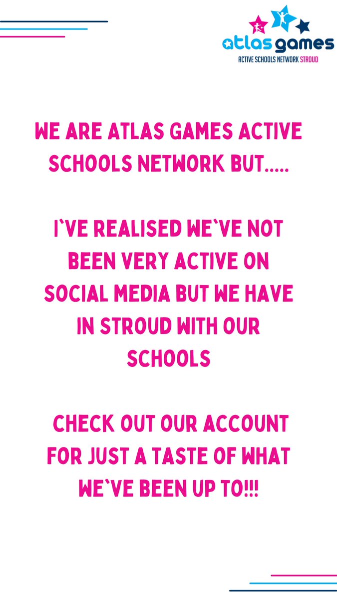 James Jeffery- Atlas Active Schools Network Stroud (@sgostroud) on Twitter photo 
